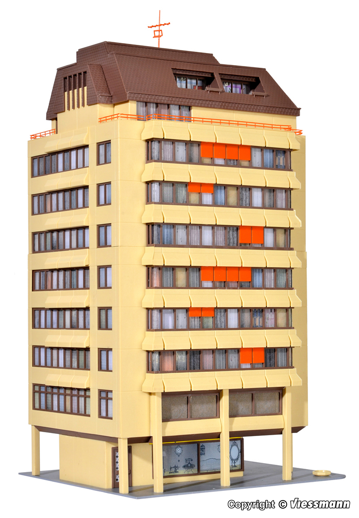 Kibri 38218 Hochhaus mit Ladenpassage m. Beleuchtung