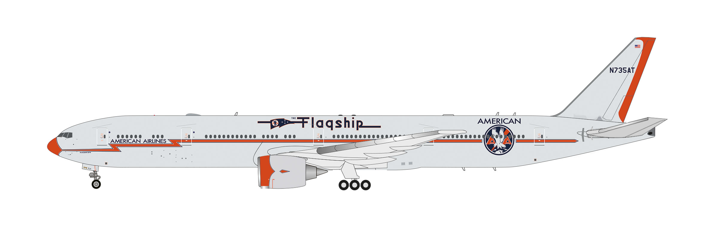Herpa 614986 Boeing 777-300ER American Airlines