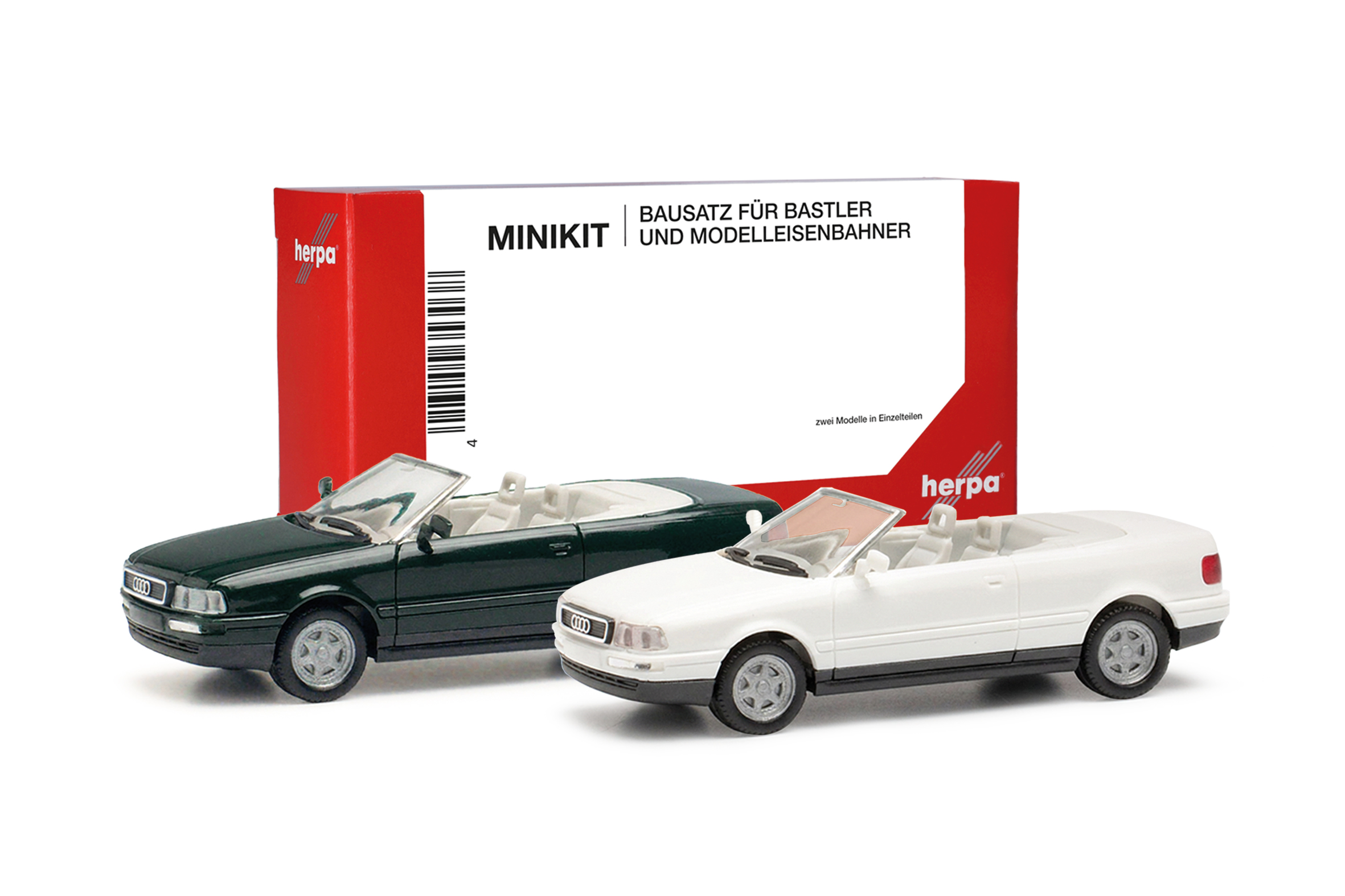 012287-007 MiniKit: Audi Cabrio mintgrün/weiß