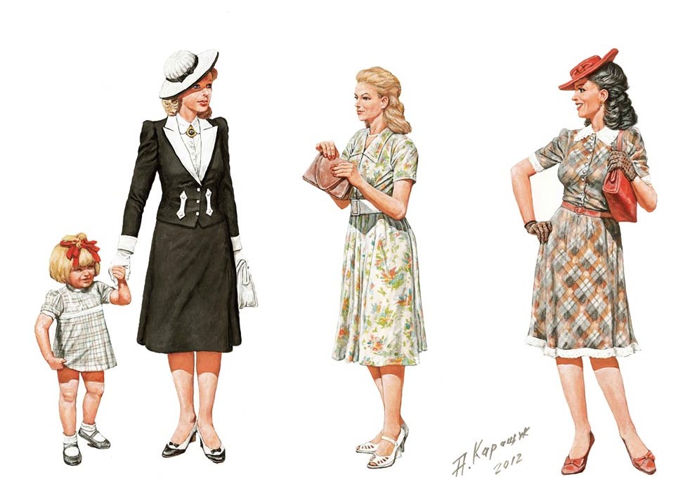 MB35148 Frauen Zivil WWII
