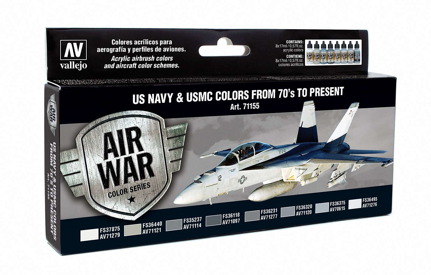 71155 Set: USA Flugzeuge WWII, 8 x 17 ml