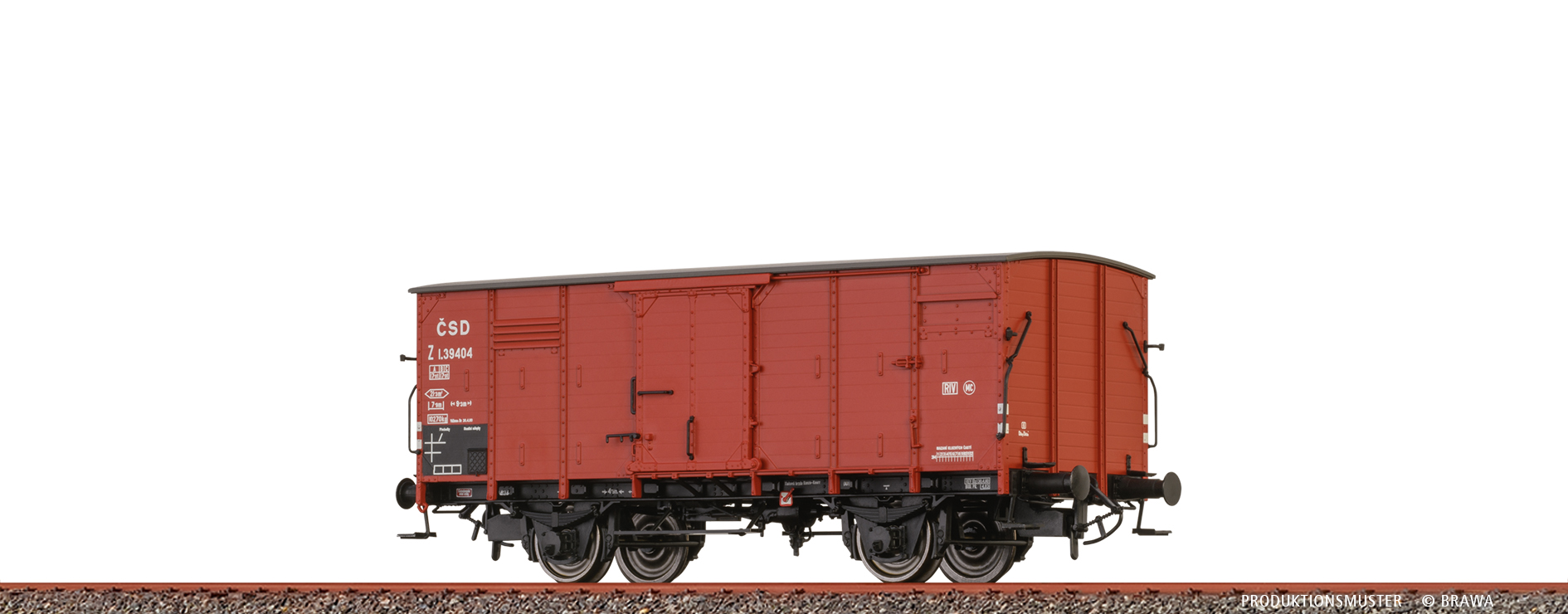 Brawa 51252 CSD gedeckter Güterwagen Z Ep.3
