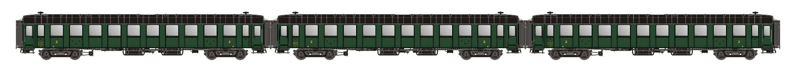 MW40910 SNCF Personenwagen-Set 3-tlg Ep.3c