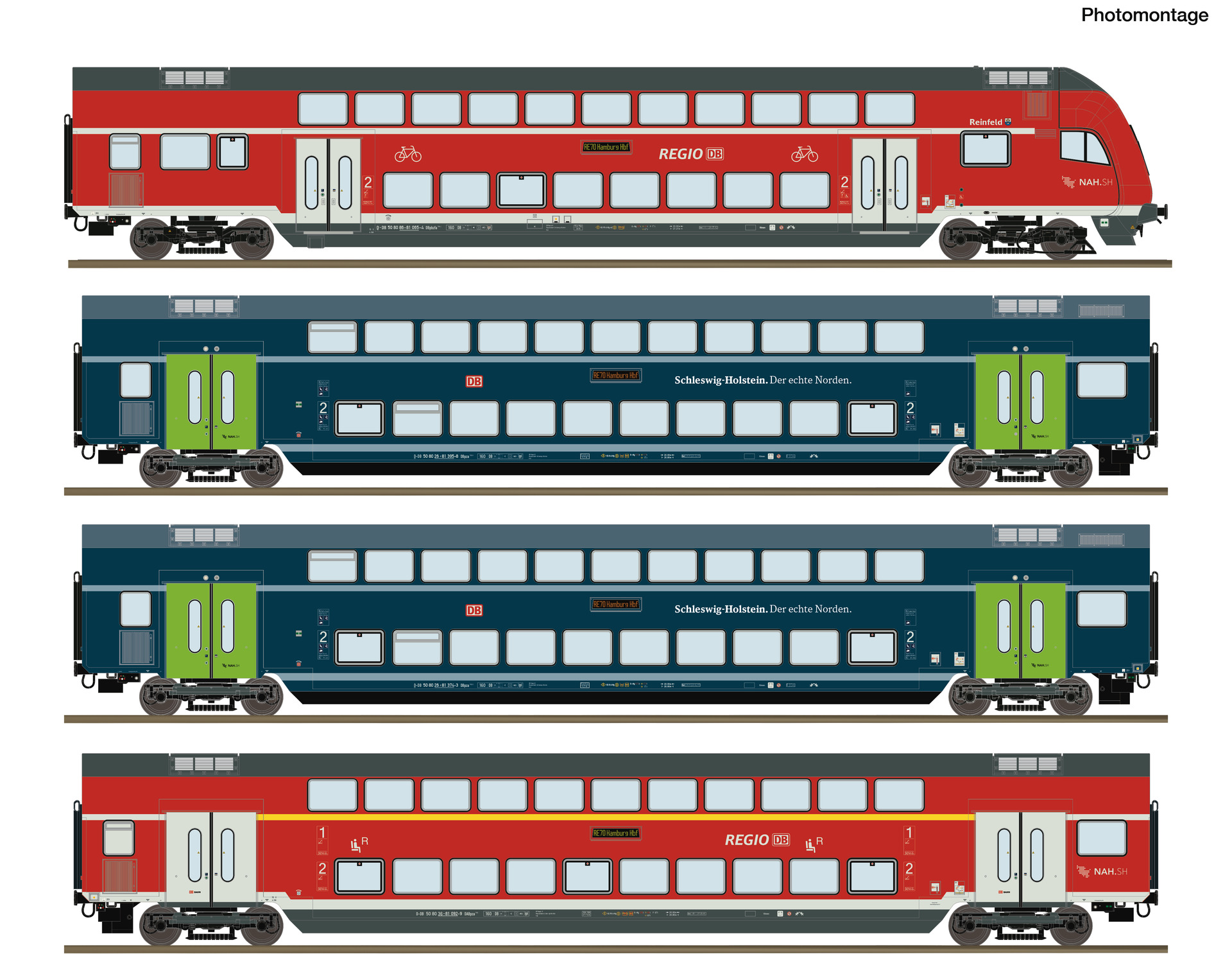 6220250 DBAG Doppelstockwagen Set 4tlg. Ep.6 AC