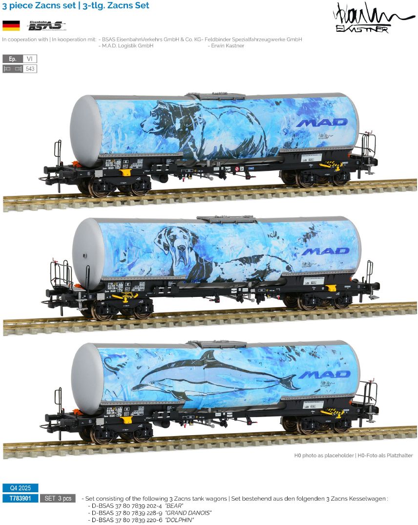 Sudexpress T783901 BSAS MAD Kesselwagen-Set 3-tlg. Ep.6