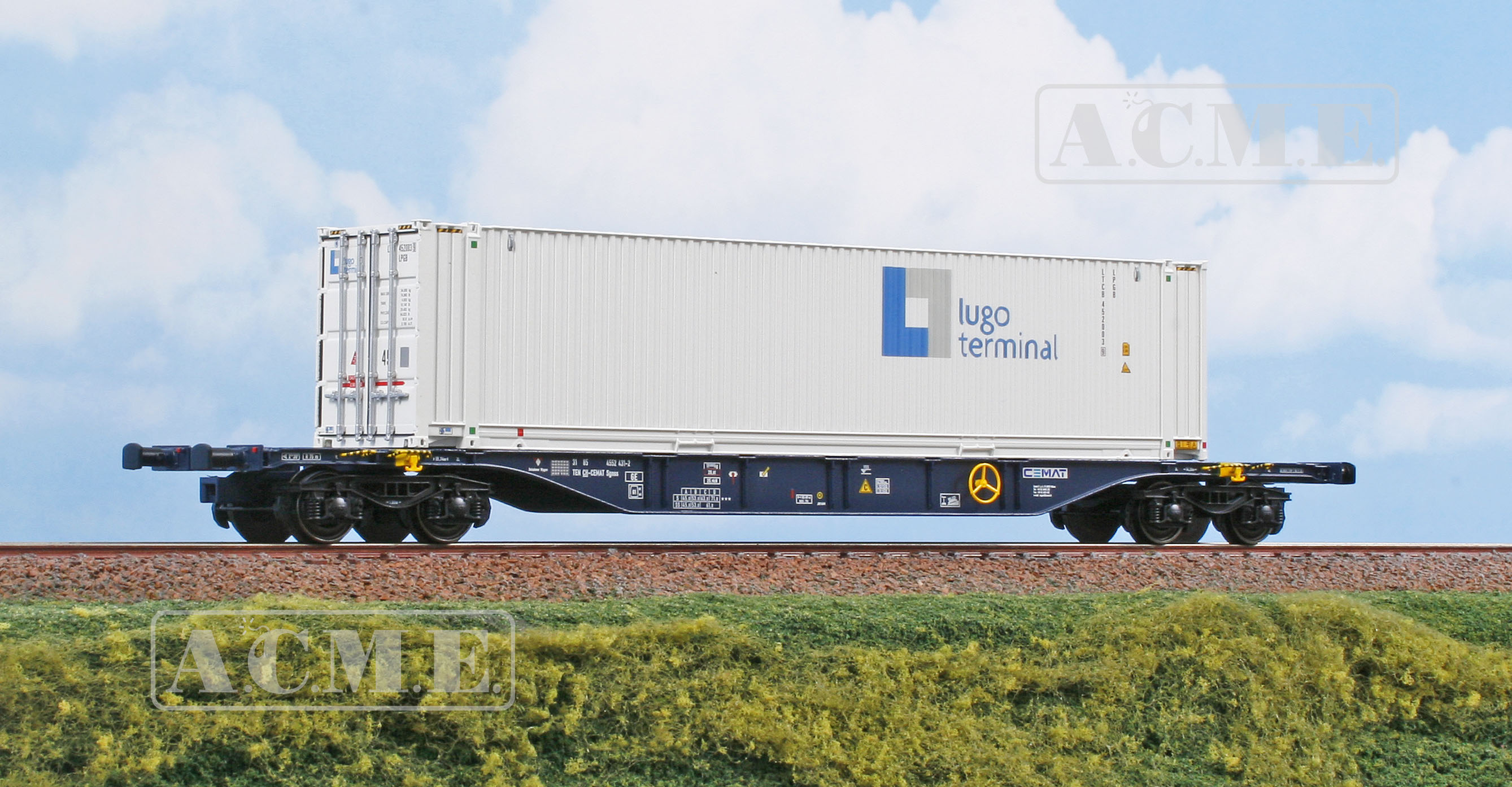 ACME 40419 CEMAT Güterwagen Typ Sgnss 60 Ep.5/6