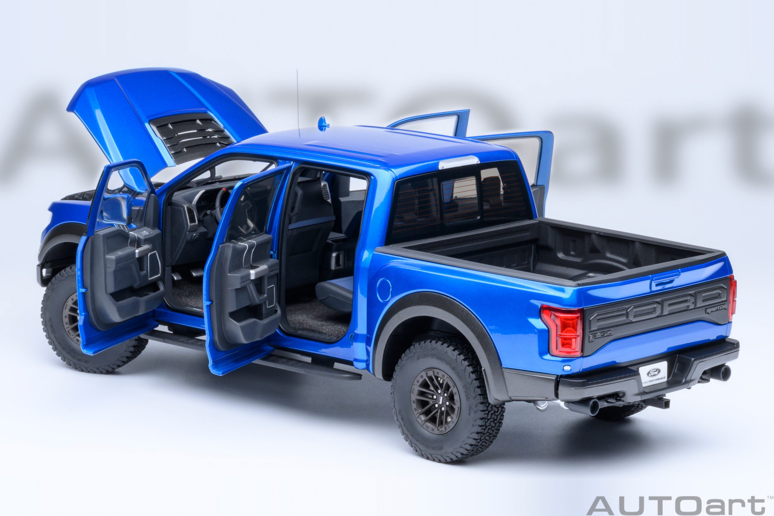 AUTOart 72949 Ford F-150 Raptor Supercrew 2017 blau