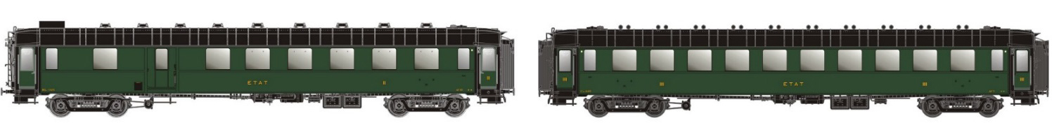MW40391 SNCF Personenwagen-Set 2-tlg Ep.2b