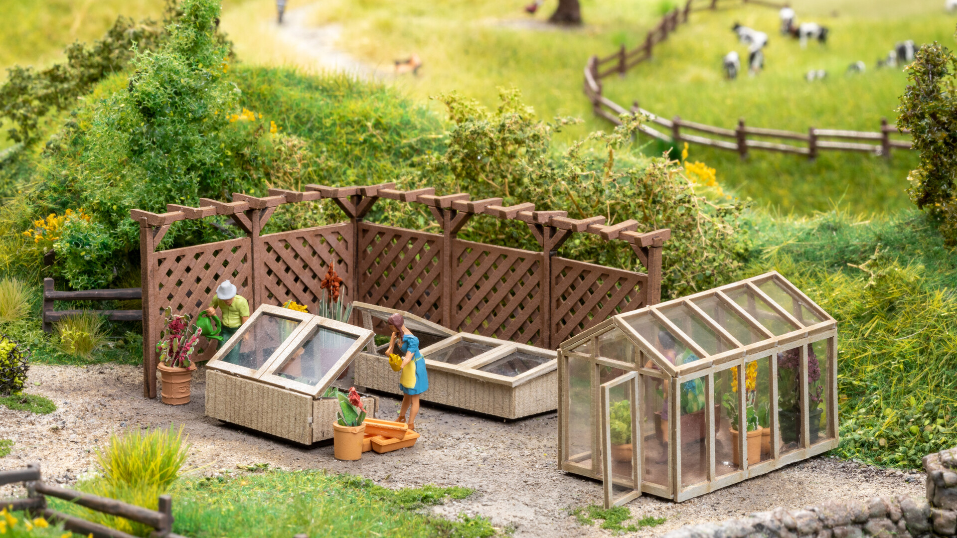 66805 Laser-Cut Deko-Set "Im Garten"