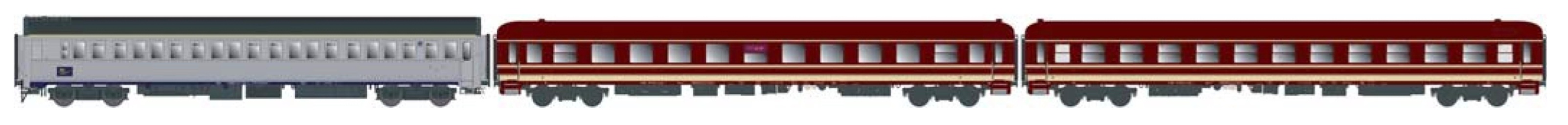 55336 European Sleeper Wagen-Set 1 3-tlg Ep.6