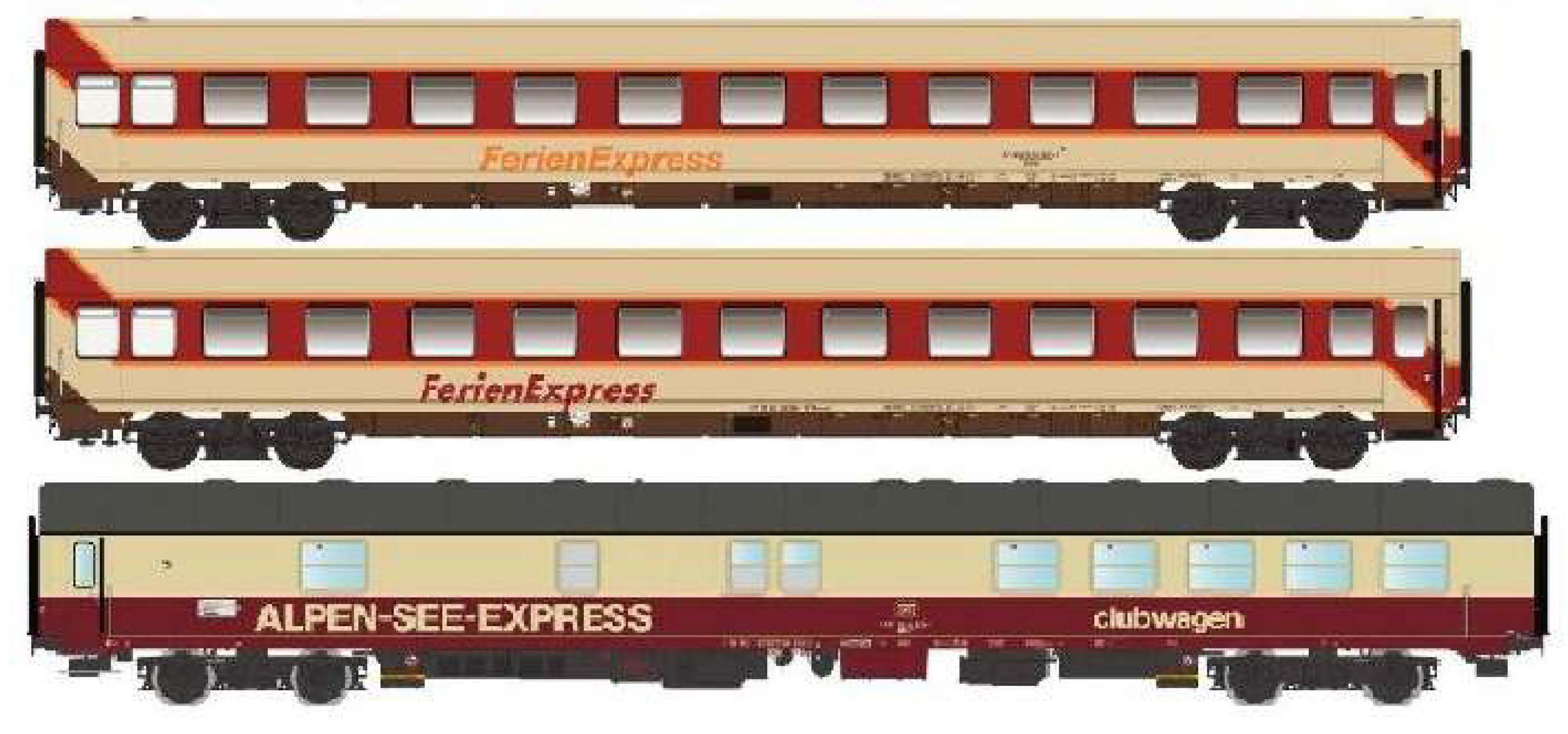 PI9600 FerienExpress Wagen-Set 3-tlg. Ep.4/5