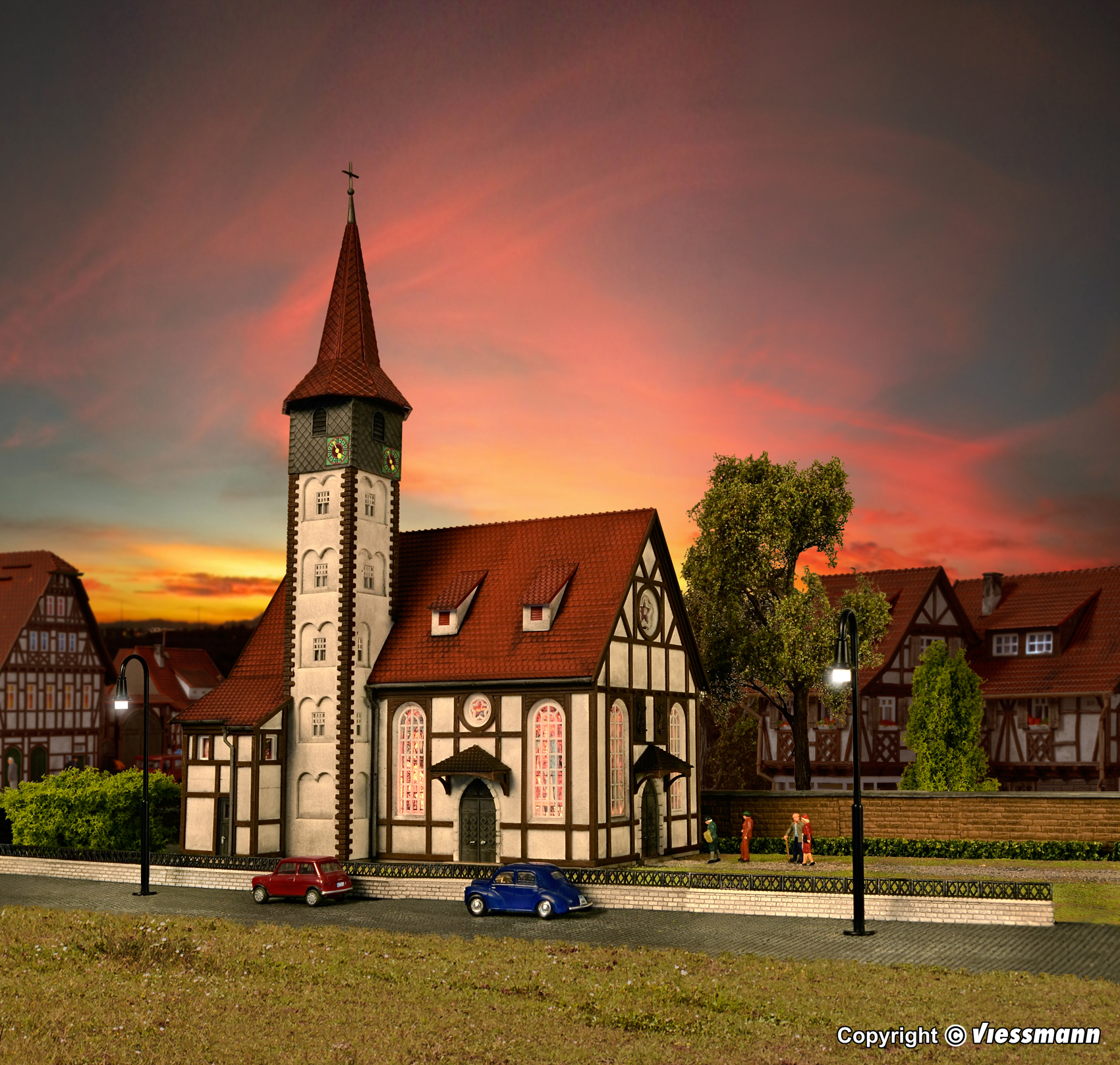 43768 Fachwerkkirche Altbach