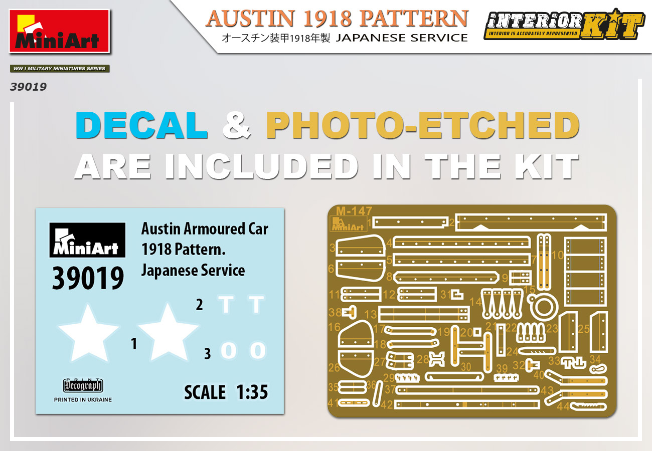 MiniArt 39019 AUSTIN 1918 Pattern