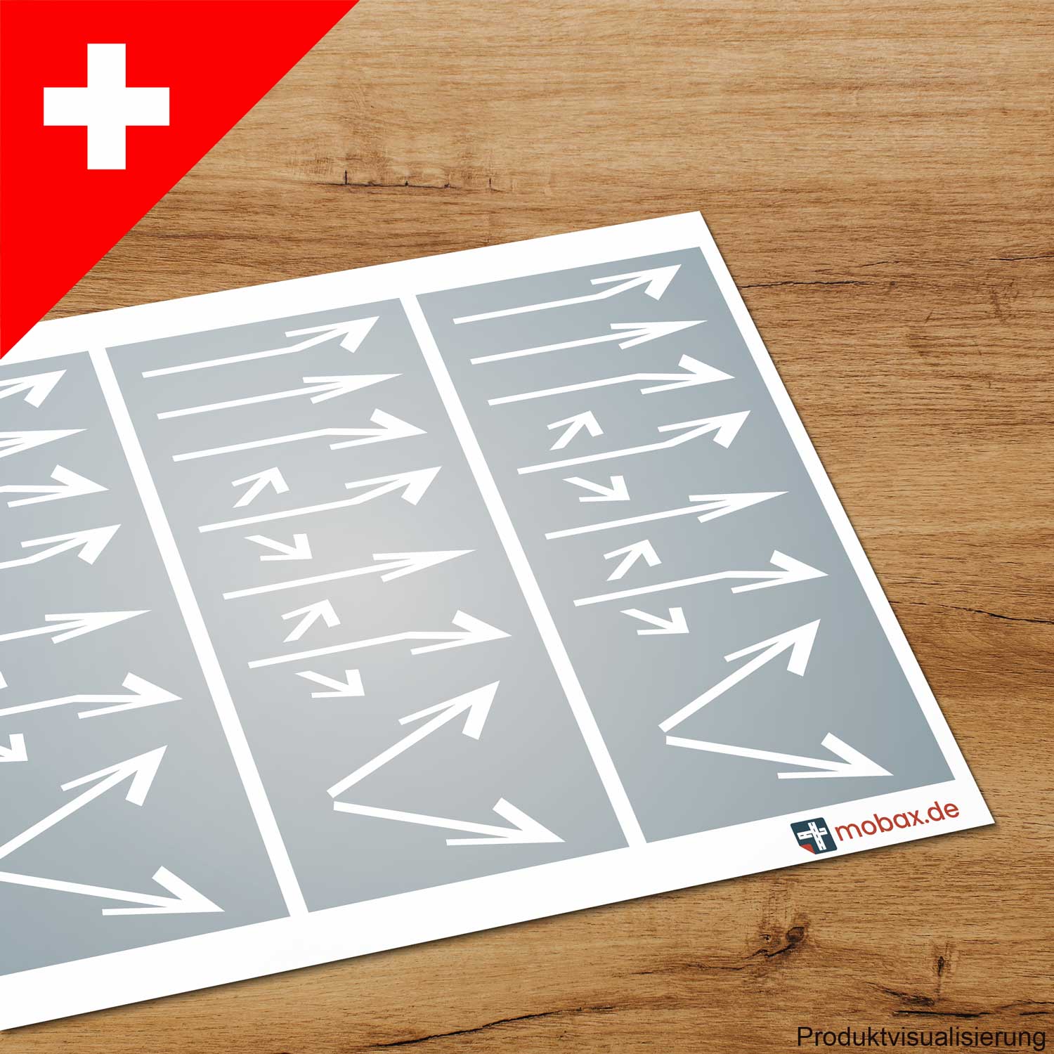 Mobax CH-W-06-N Pfeile-Set weiß (CH)