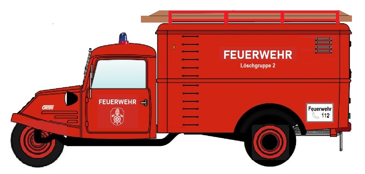 NPE NA88522 2er Set Goliath GD 750 Feuerwehr