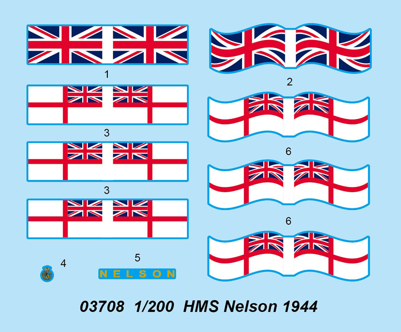 Trumpeter 753708 HMS Nelson 1944 03708