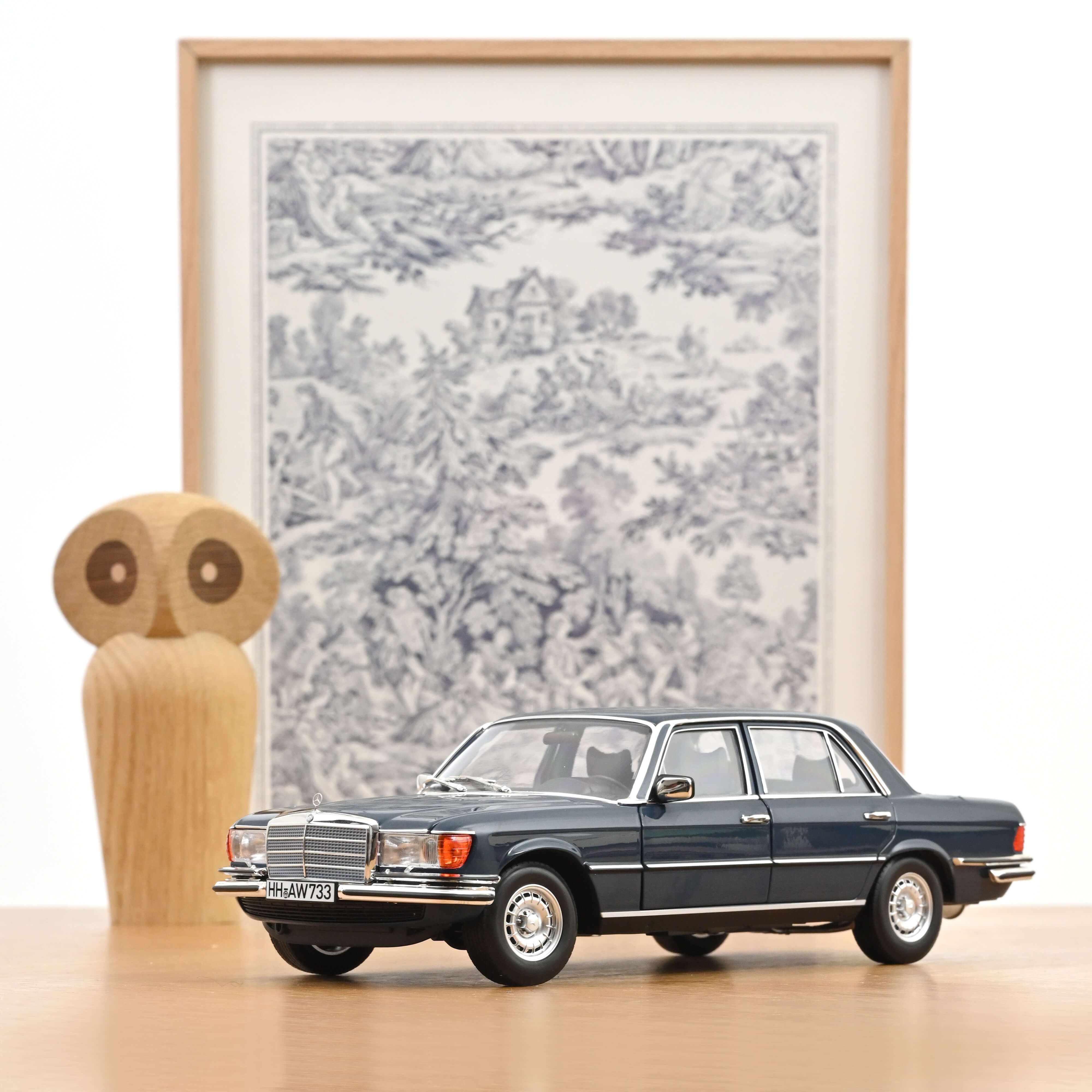183976 MB 350 SEL Lim. hansa blau (1979)