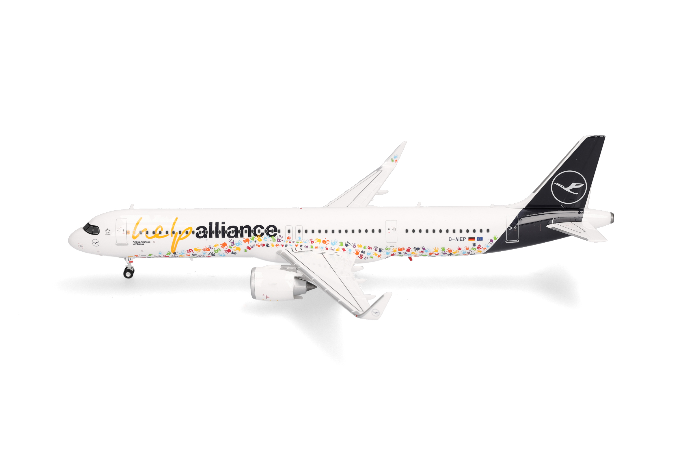 Herpa 573900 Airbus A321neo Lufthansa Help Alliance