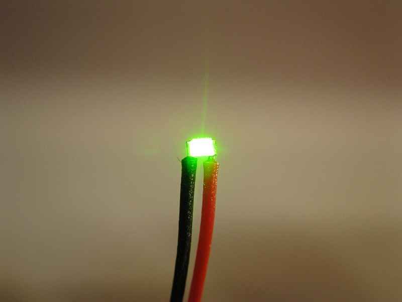 50029 LED SMD 0603 mit Kabel grün für Car Sys