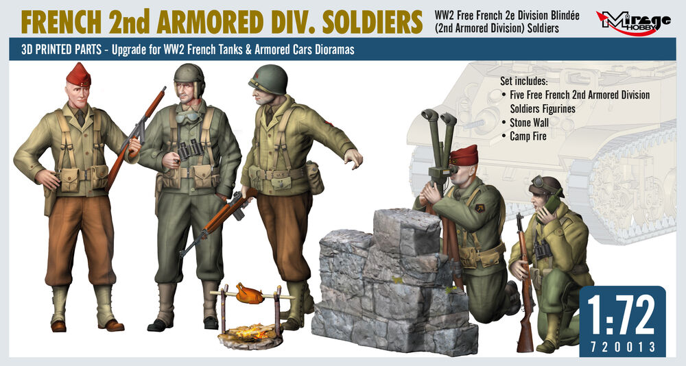4072013 FRENCH 2nd ARMORED DIV. SOLDIERS