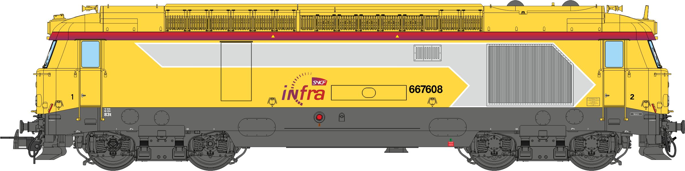 MB-242S SNCF INFRA Diesellok BB 67608 Ep.6