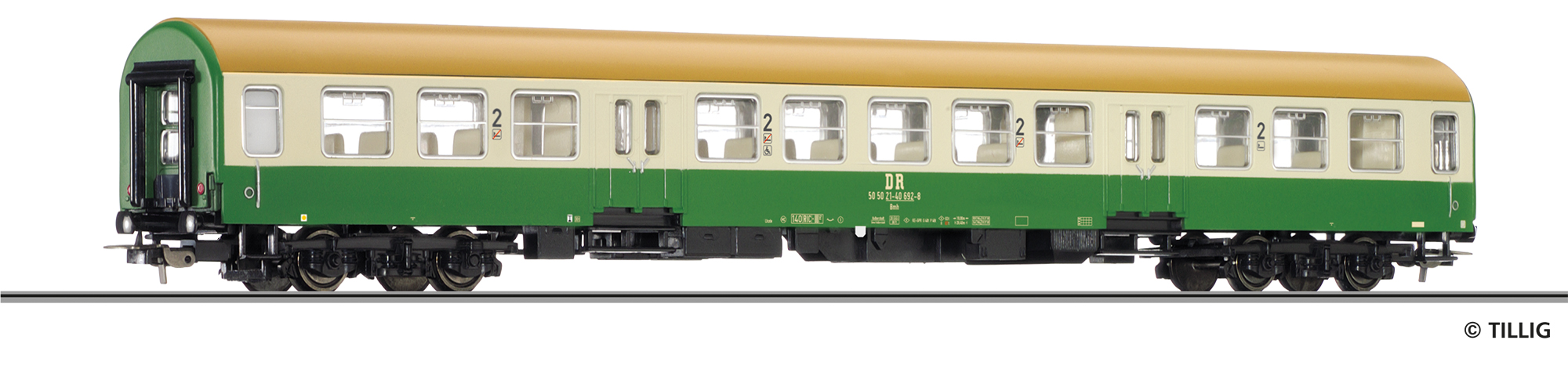 Tillig 74980 DR Reisezugwagen 2. Kl. Bmh Ep.4