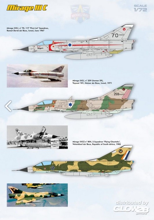 Glow2B MSVIT72061 Modelsvit : Mirage III C