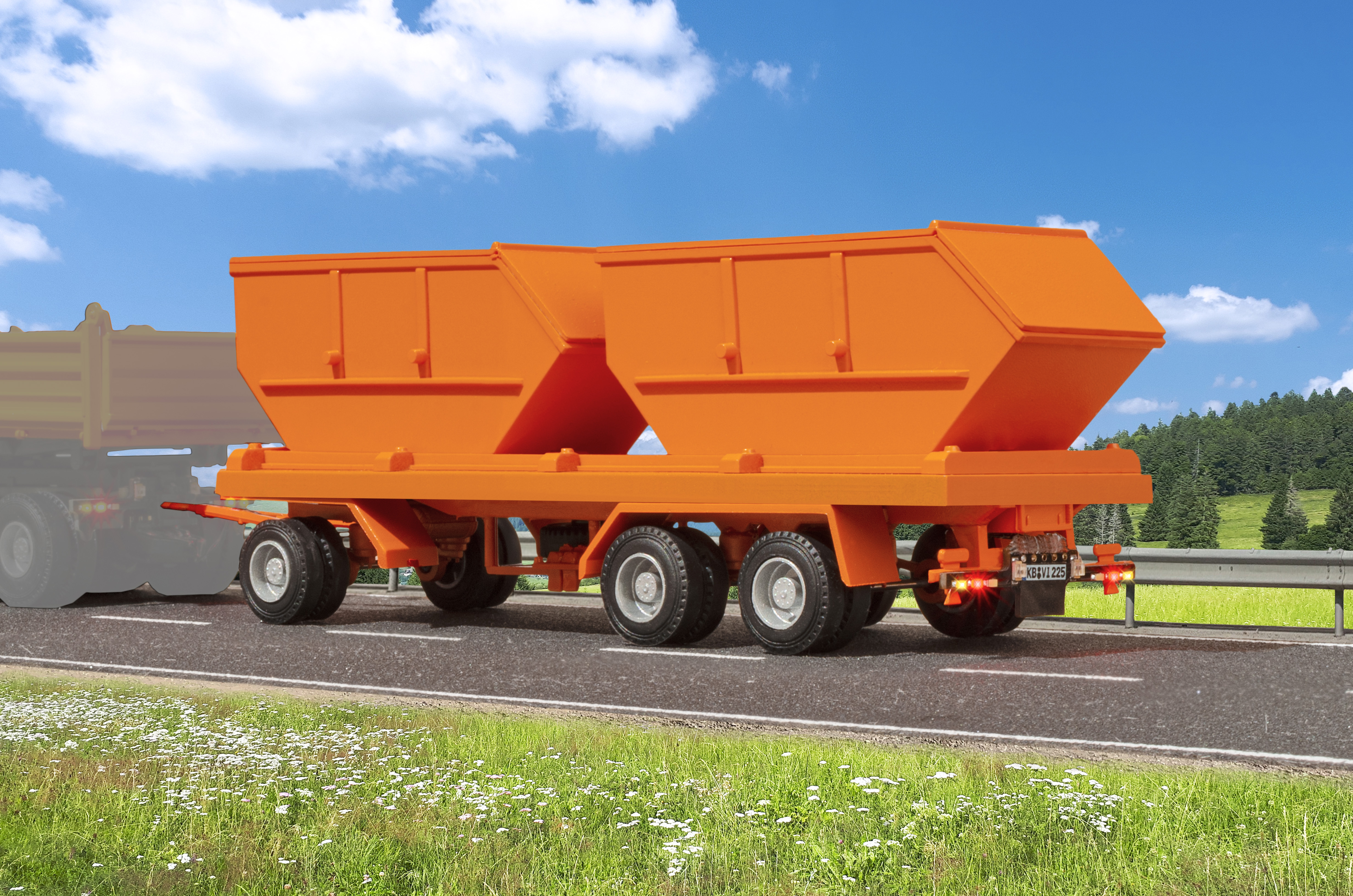 Viessmann 8225 CarMotion: 3a Container-Auflieger orange