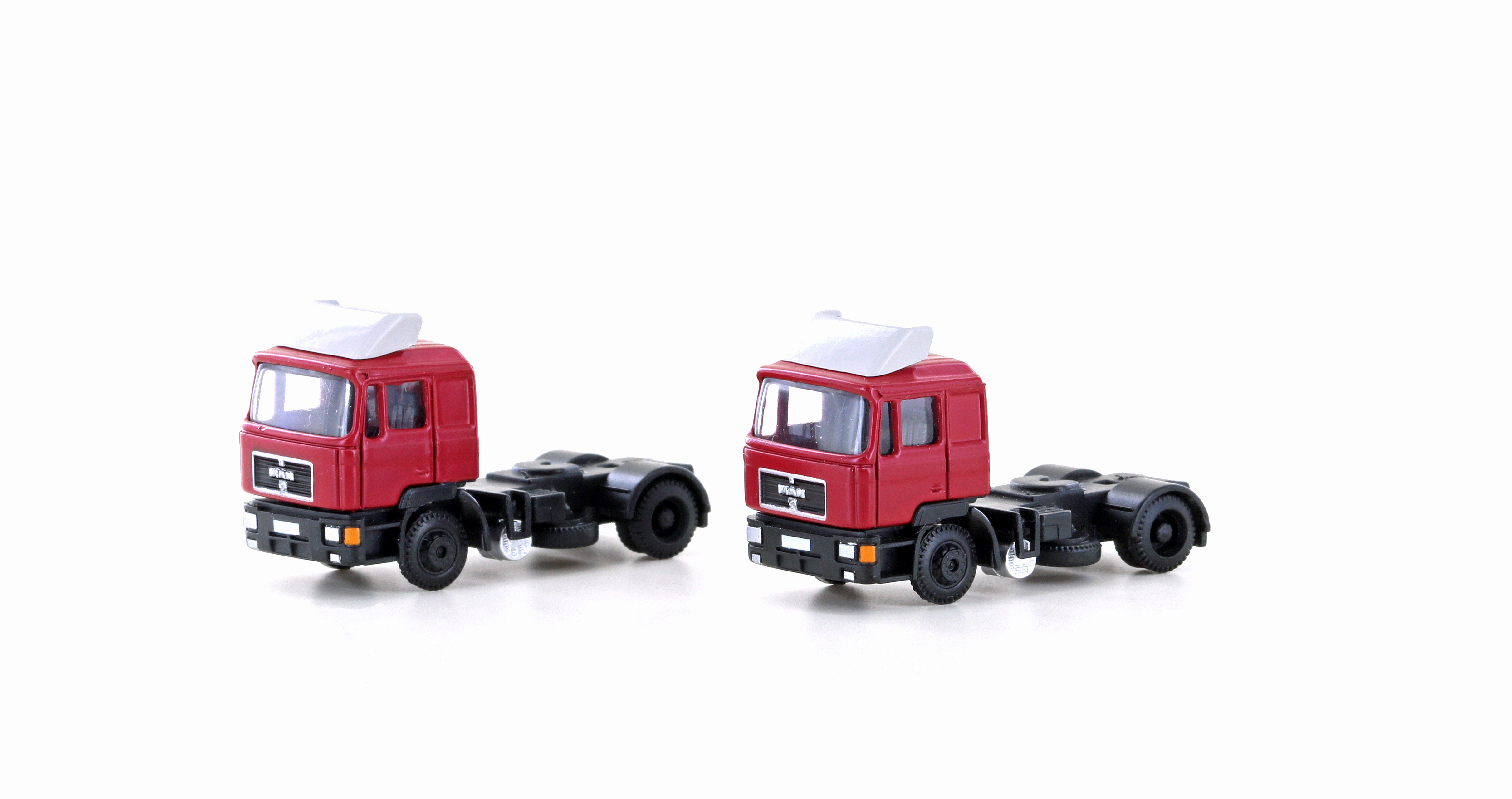 4073 2er Set MAN F90 SZM, 2-achsig, rot