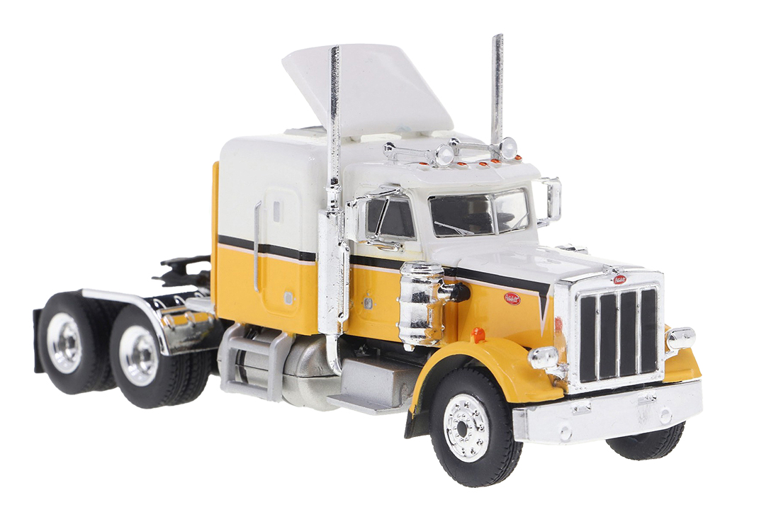 85717 Peterbilt 359 SZM (3a) weiß/gelb