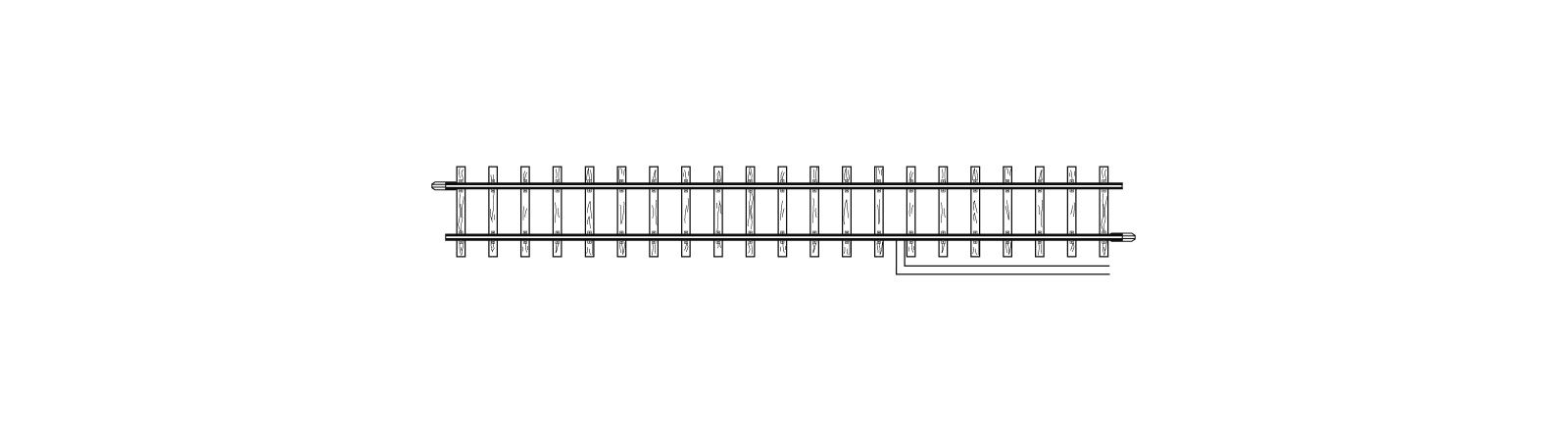 4283000 Anschlussgleis gerade 162,3 mm