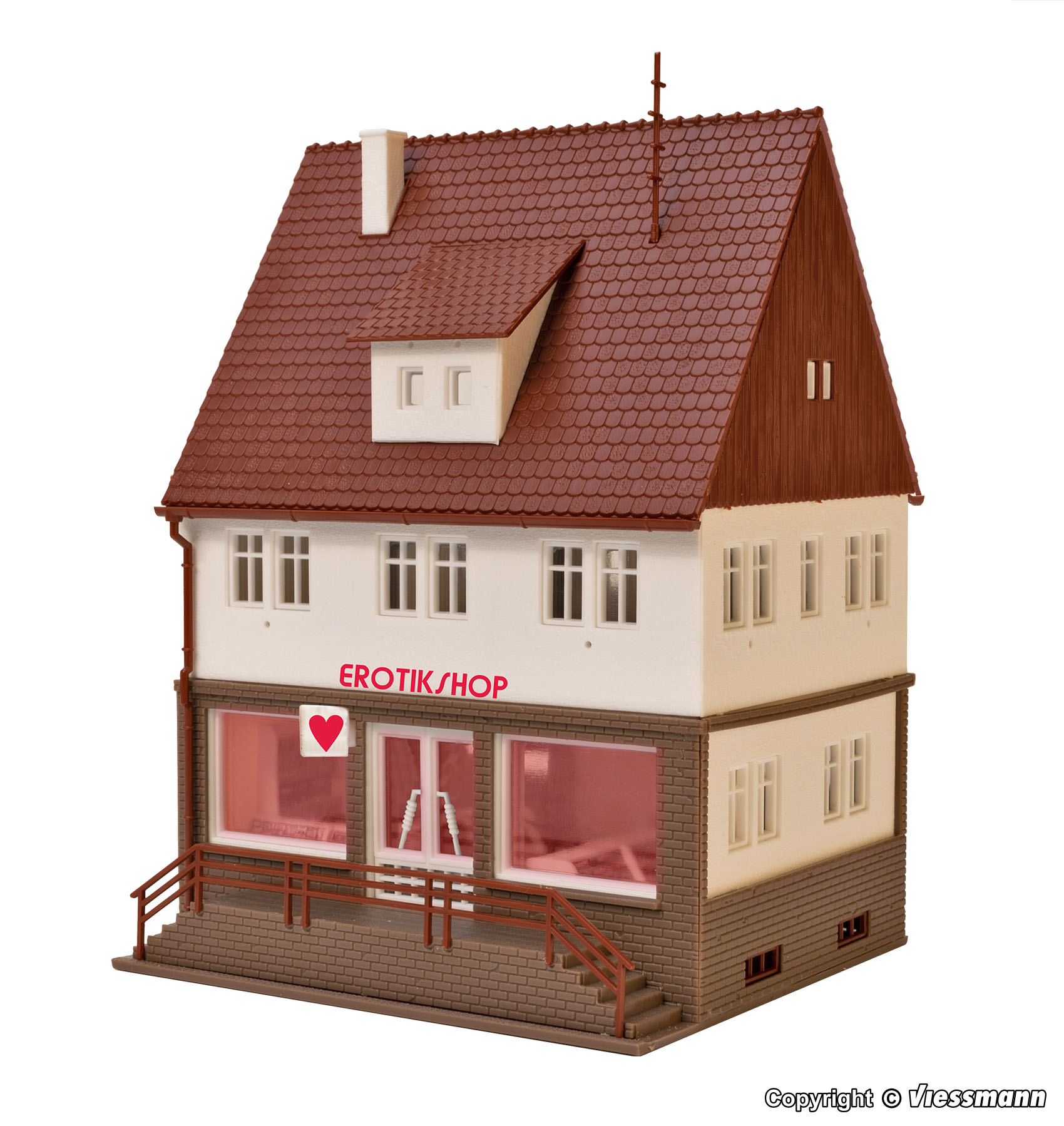 43870 Erotikshop m. Inneneinricht. u. LED-Bel.