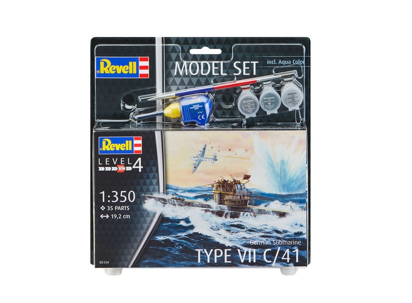Revell 65154 ModelSet: German Submarine Type VII C/41