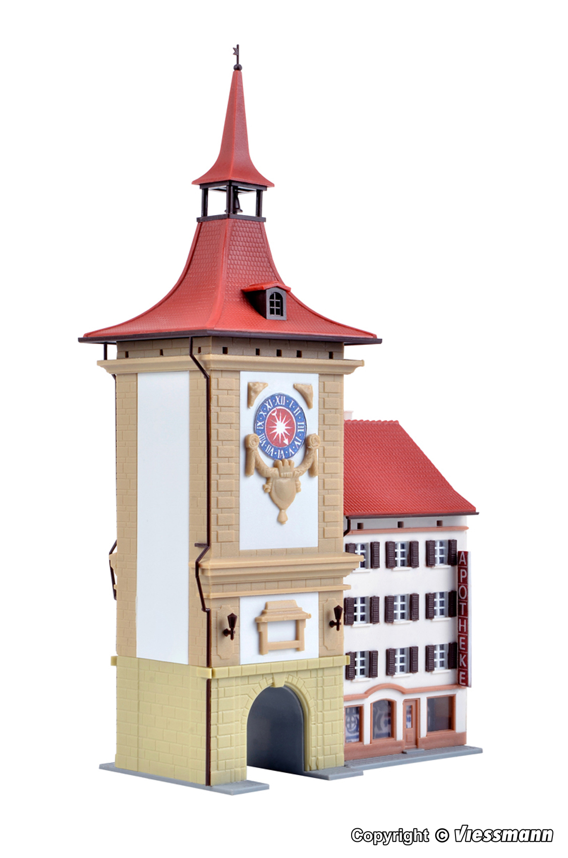 36805 Stadttor mit Apotheke in Murten