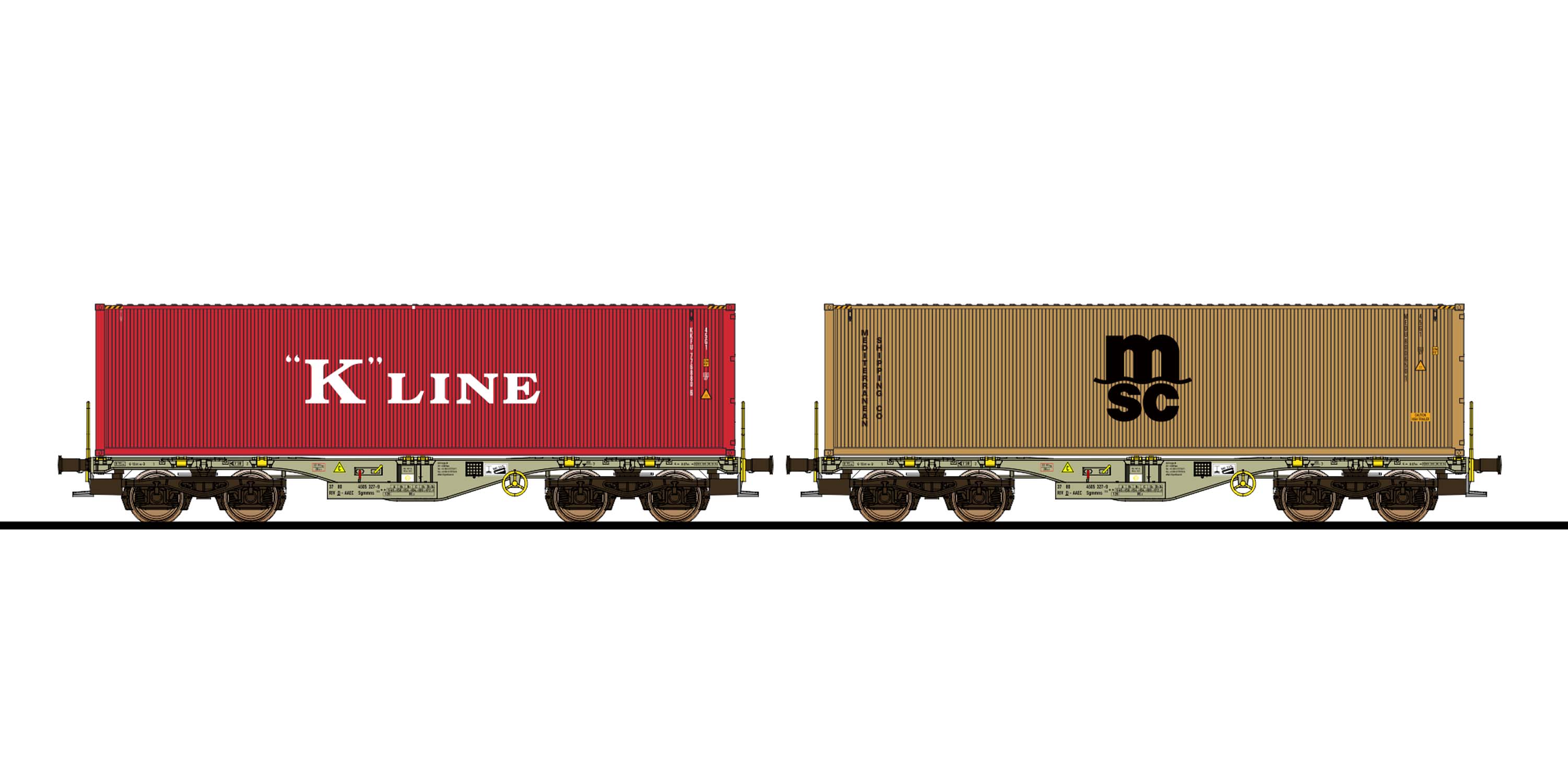 36606 AAE Containertragwagen-Set 2-tlg Ep.6