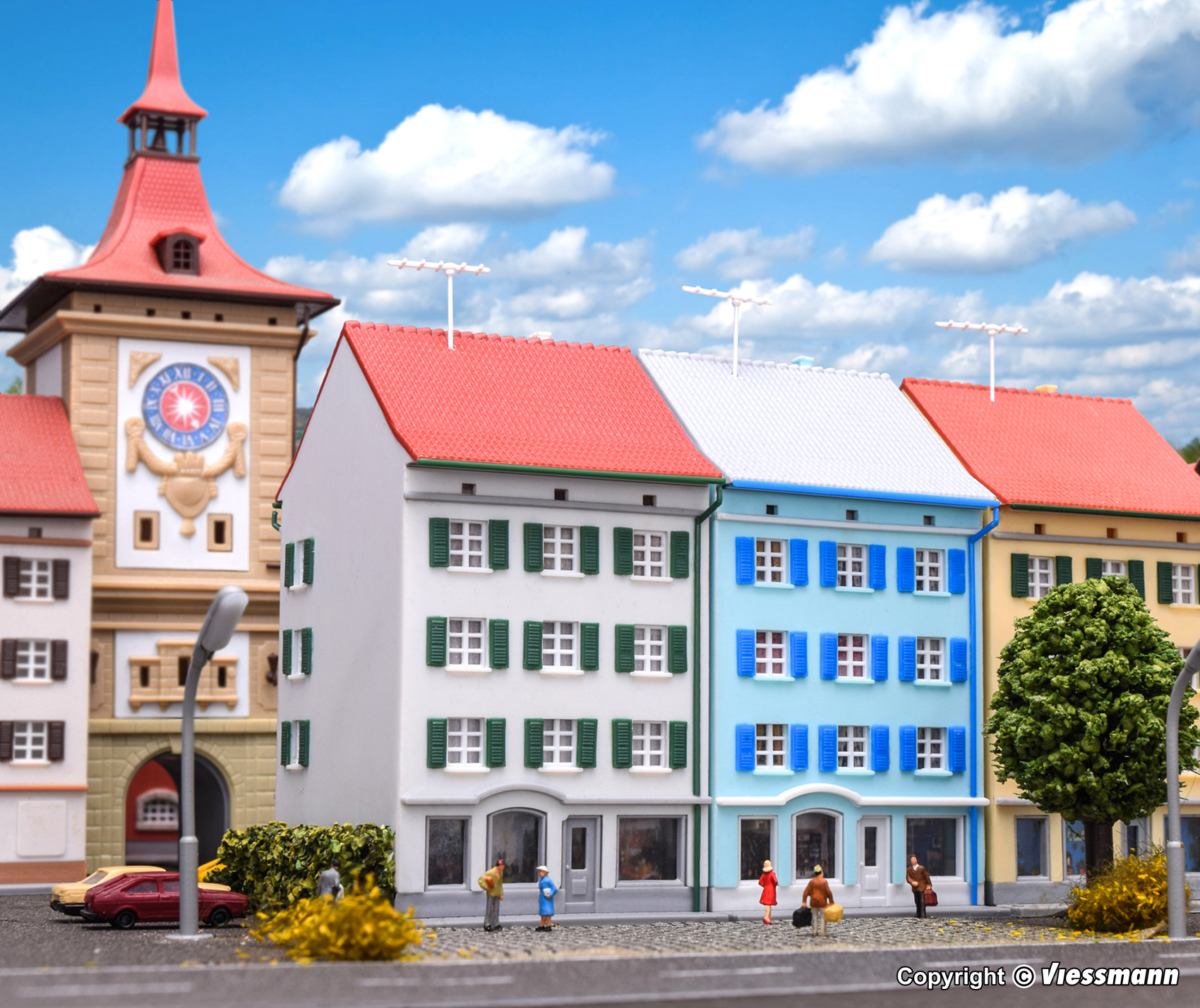 Kibri 36841 Stadthäuser mit Ladengeschäft, 2 St.