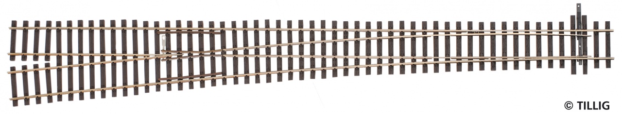 85347 Hand-Weiche links 6,3° R 2200 , L=388mm