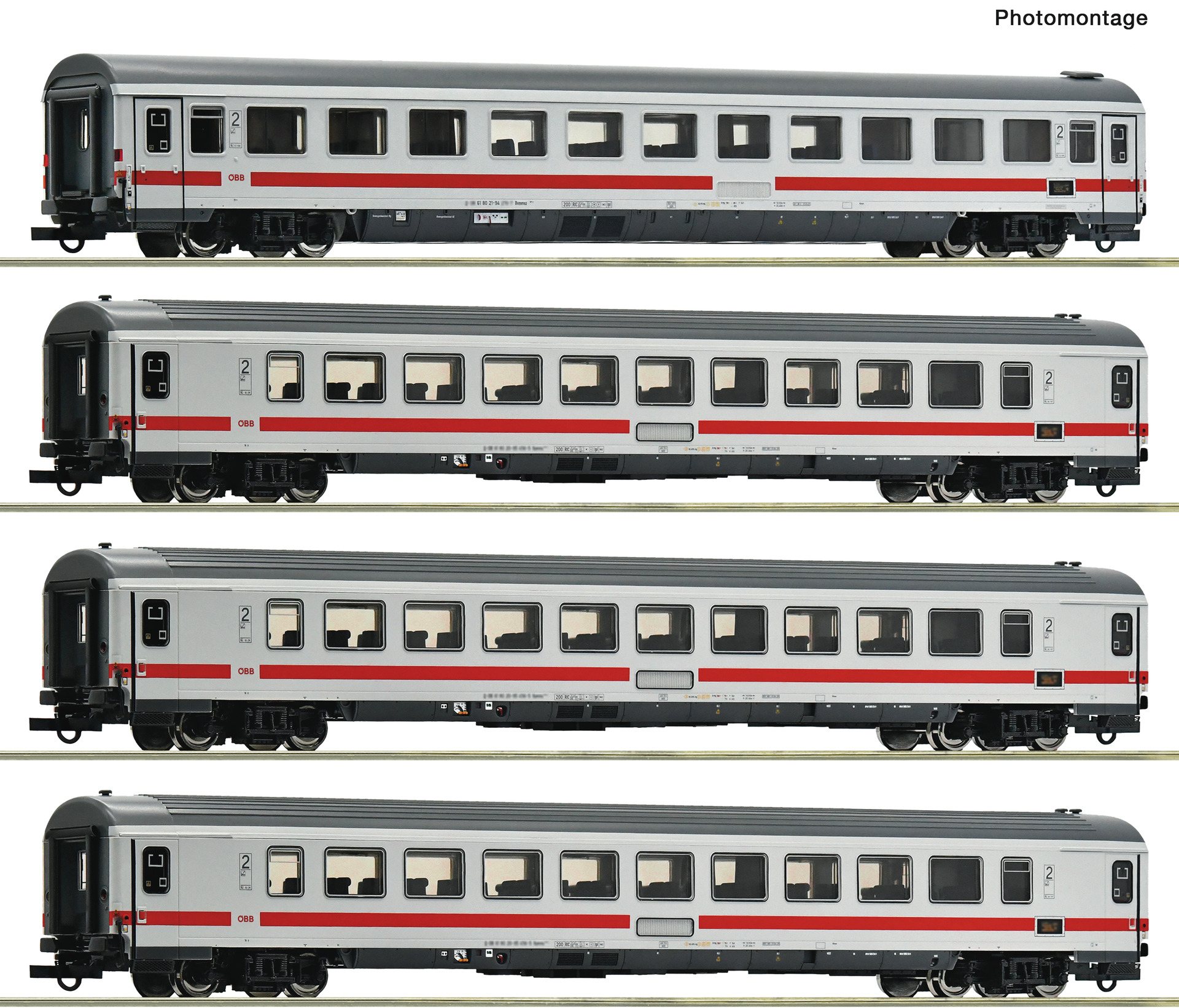 6200187 ÖBB IC-Wagen (ex DB) Set 4tlg. Ep.6