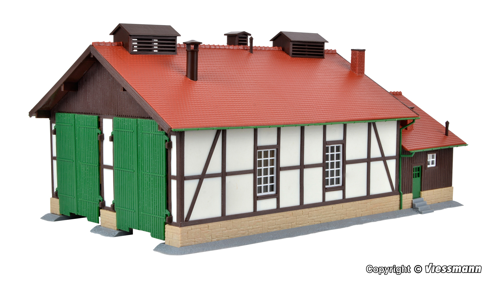 Kibri 39438 Lokschuppen, zweiständig