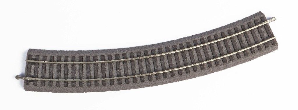 55413 H0 A-Gleis mit Bettung gebogen R3