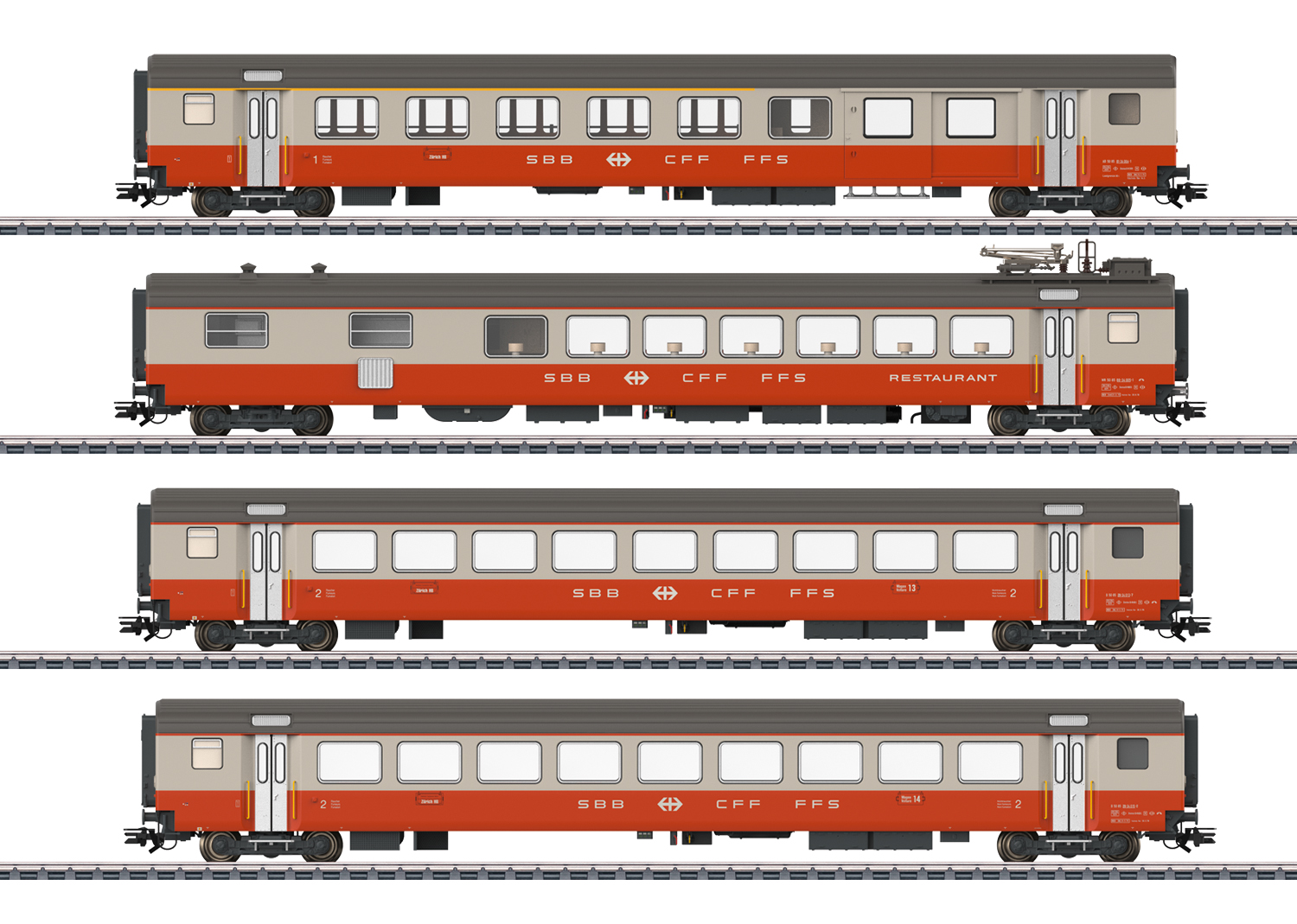 42190 SBB Personenwg.-Set 4tlg Swiss-Expr. Ep4