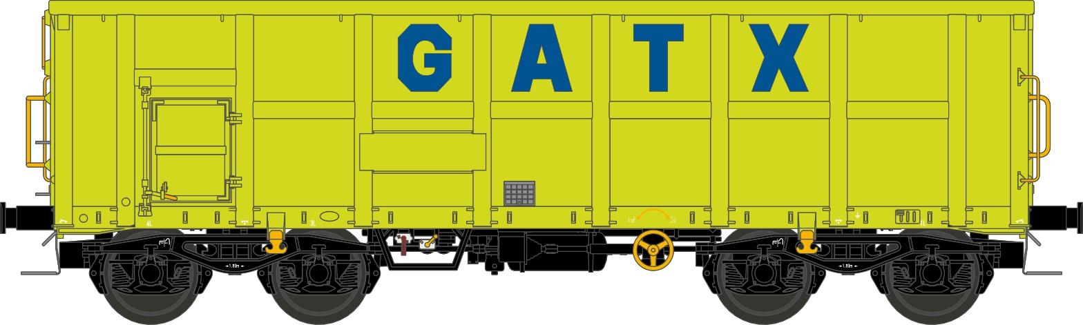 NME 545670 GATX off. Güterwg. Eamnos 11,3m Ep.6 AC