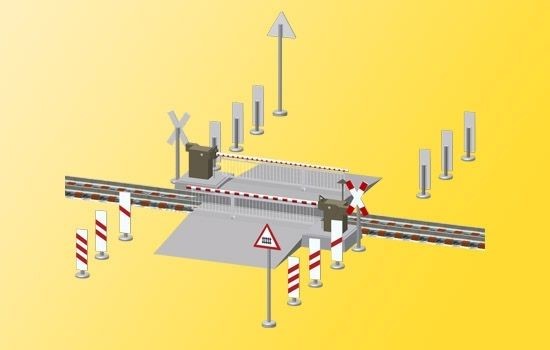 5104 Bahnschranke mit Behang, vollautomatisch