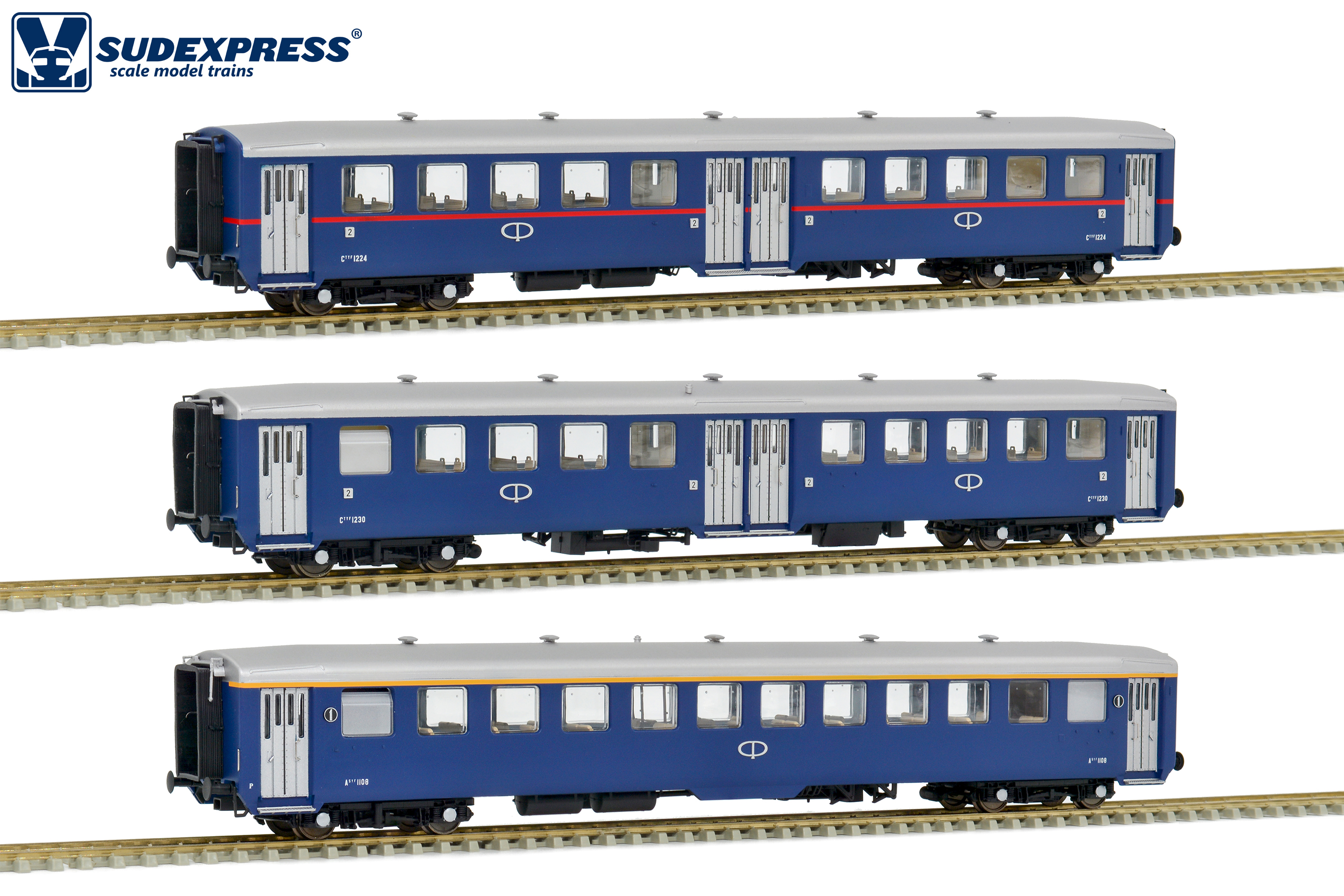 Sudexpress S1103 CP Schindler Personenwagen-Set 3tlg Ep.4