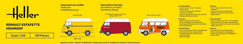 Heller 80740 Renault Estafette High Roof