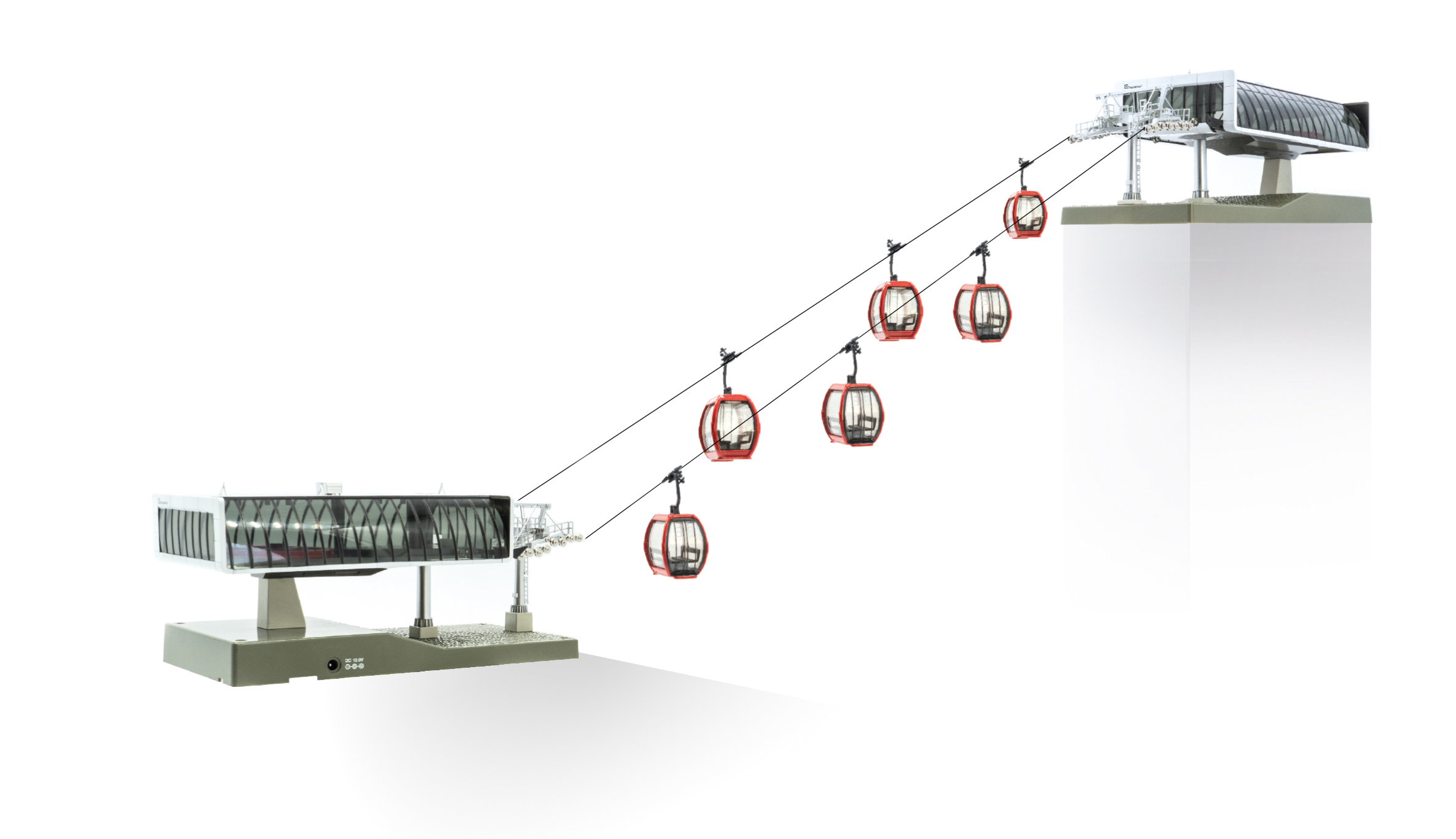 JC82497 Seilbahn D-Line Set weiss/grau