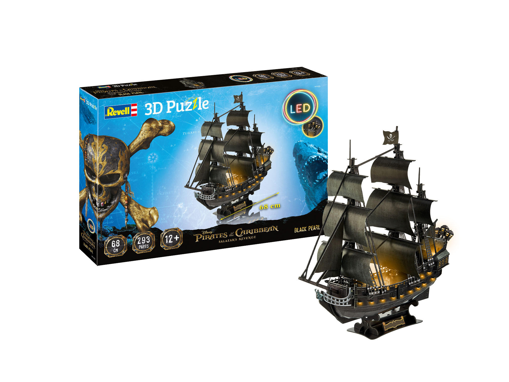 00155 3D Puzzle LED Edition - Black Pearl