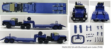 2MFAUNBBL FAUN912SA mit Blumhardt Auflieger THW