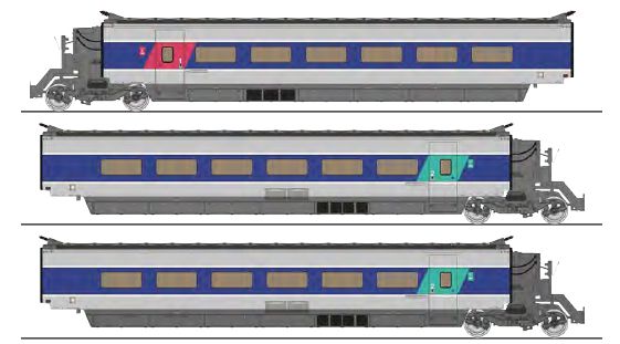 TGV-015 SNCF TGV PSE Ergänzung 3-tlg. Ep.5/6