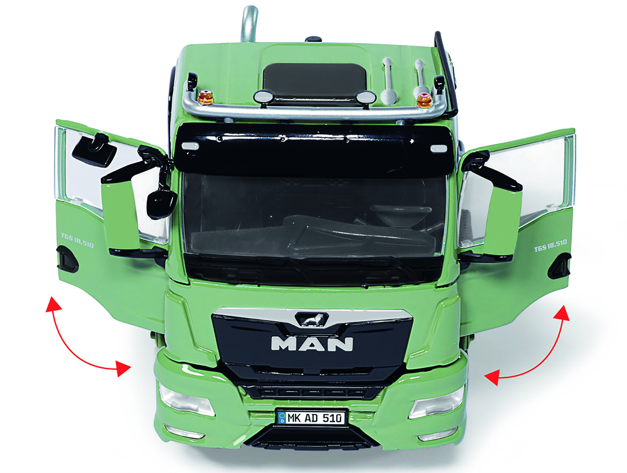 Wiking 077650 MAN TGS 4x4 SZM (2a) resedagrün